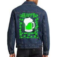 Happy St Saint Patricks Day T  Shirt Happy St Saint Patricks Day T  Sh Men Denim Jacket | Artistshot