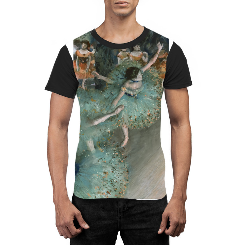 Swaying Dancer Dancer In Green Nature Graphic T-shirt | Artistshot