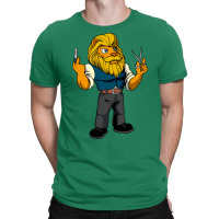 Cartoon Lion Is The Barber Boy T-shirt | Artistshot