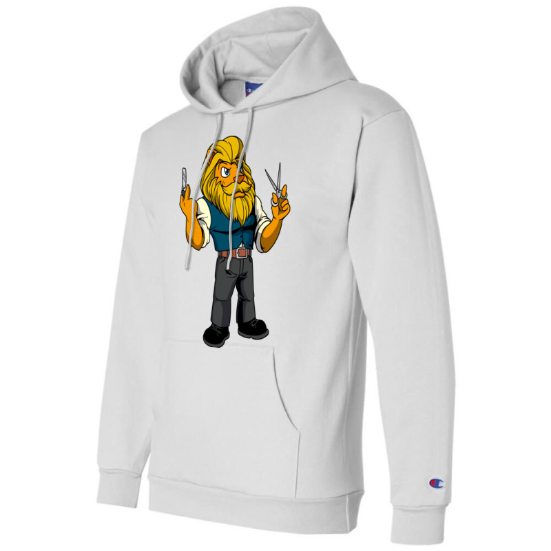 Cartoon Lion Is The Barber Boy Champion Hoodie | Artistshot