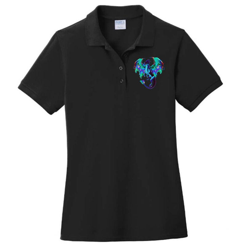 Imagine You Are A Fire Breathing Dragon With Wings Ladies Polo Shirt by holden | Artistshot