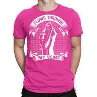 Flows Through My Veins Hair Cutting Barber Men Gif T-shirt | Artistshot