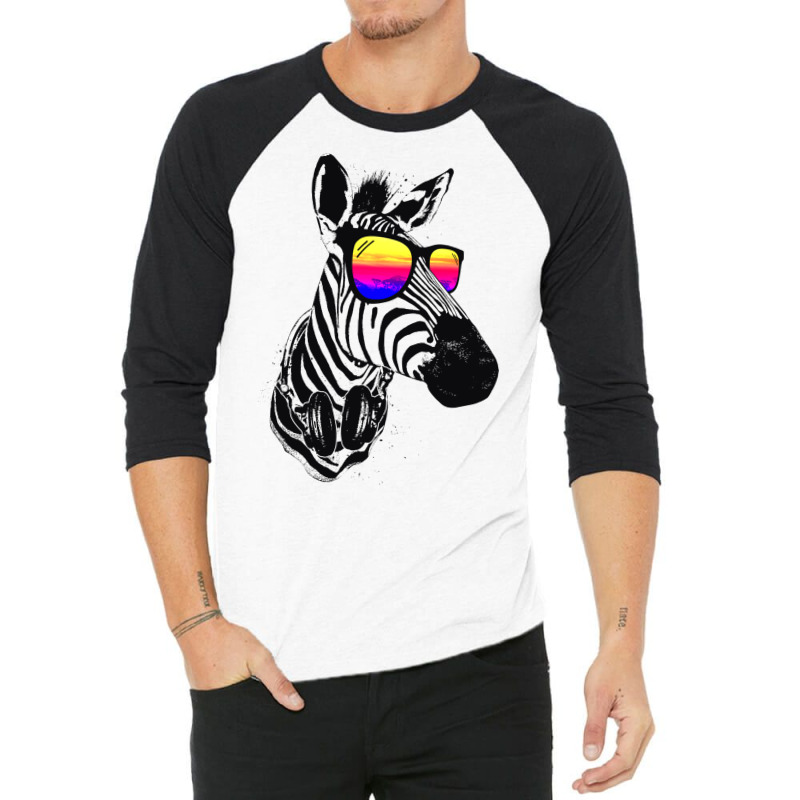 Cool Zebra 3/4 Sleeve Shirt by enzormiersh | Artistshot