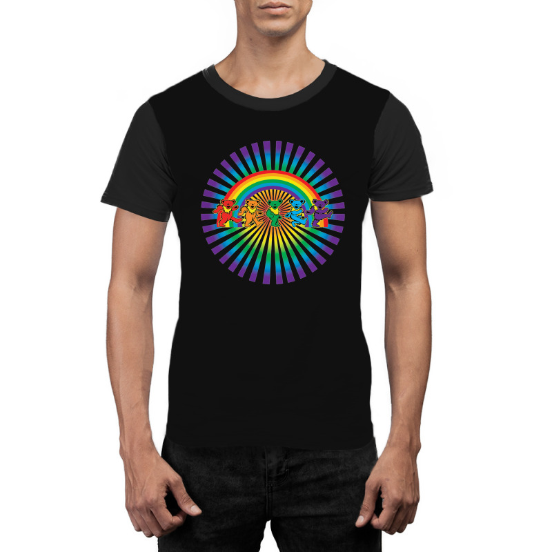 Grateful Rainbow Graphic T-shirt | Artistshot