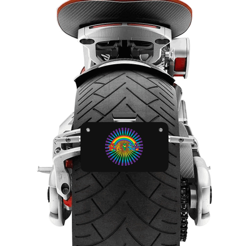 Grateful Rainbow Motorcycle License Plate | Artistshot