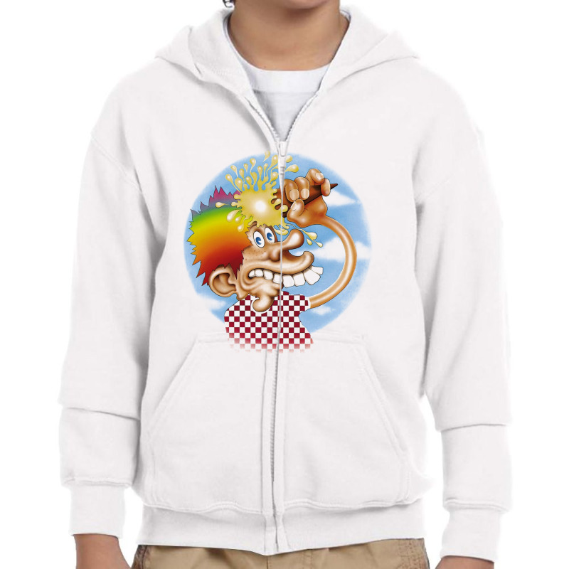 Grateful Rainbow Hair Youth Zipper Hoodie | Artistshot