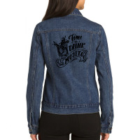 Time Drink Ladies Denim Jacket | Artistshot