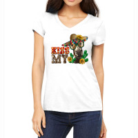 Kiss My Ass Donkey Women's V-neck T-shirt | Artistshot