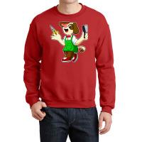 Dog As Hairdresser With Scissors Comb Travel Crewneck Sweatshirt | Artistshot