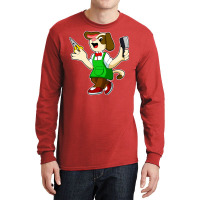 Dog As Hairdresser With Scissors Comb Travel Long Sleeve Shirts | Artistshot