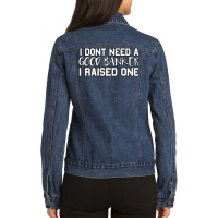 Banker Parents Father Mother Economy School Gradua Ladies Denim Jacket | Artistshot