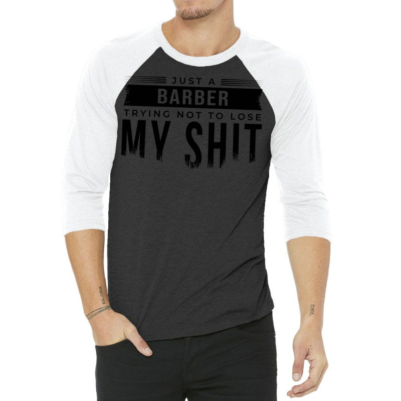 Just A Barber Cool 3/4 Sleeve Shirt | Artistshot