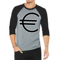 Euro Symbol Nostalgia 3/4 Sleeve Shirt | Artistshot