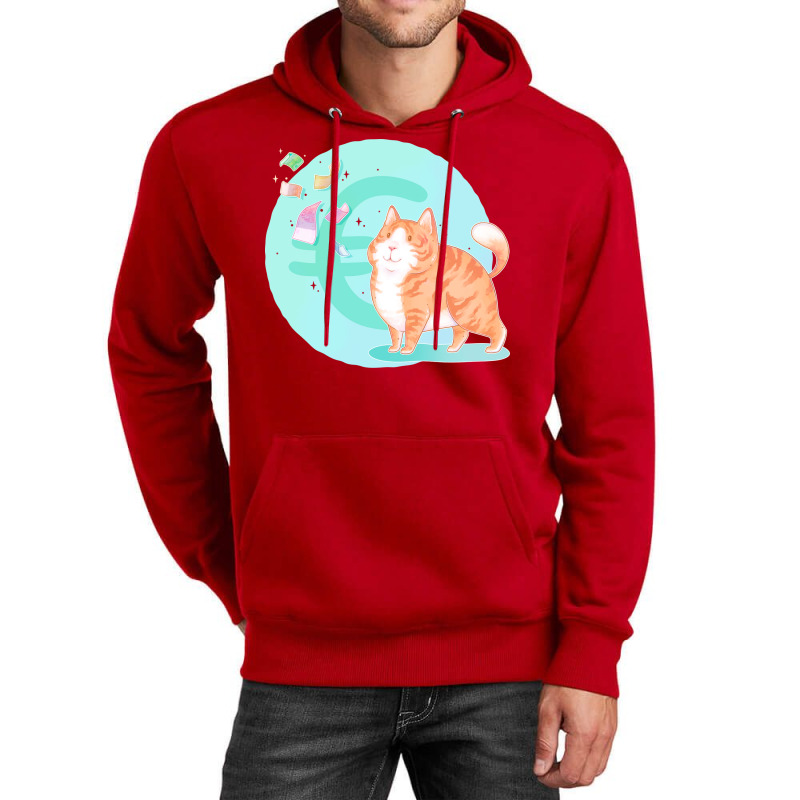 Eurocat Version With Turquoise Background Boy Unisex Hoodie by civilisalatis | Artistshot