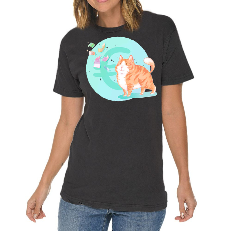 Eurocat Version With Turquoise Background Boy Vintage T-Shirt by civilisalatis | Artistshot