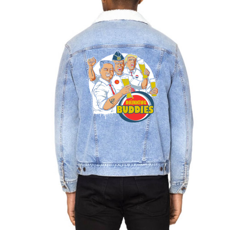 Drinking Buddies Unisex Sherpa-lined Denim Jacket | Artistshot