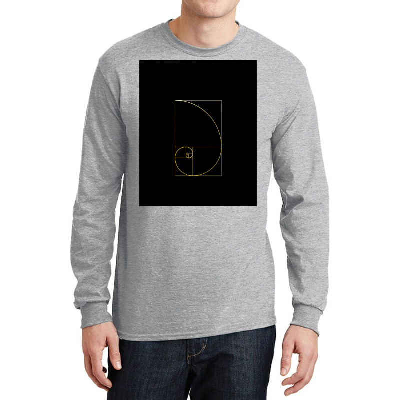 Fibonacci Golden Ratio Gold Spiral Sacred Geometry Long Sleeve Shirts | Artistshot