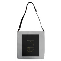 Fibonacci Golden Ratio Gold Spiral Sacred Geometry Adjustable Strap Totes | Artistshot