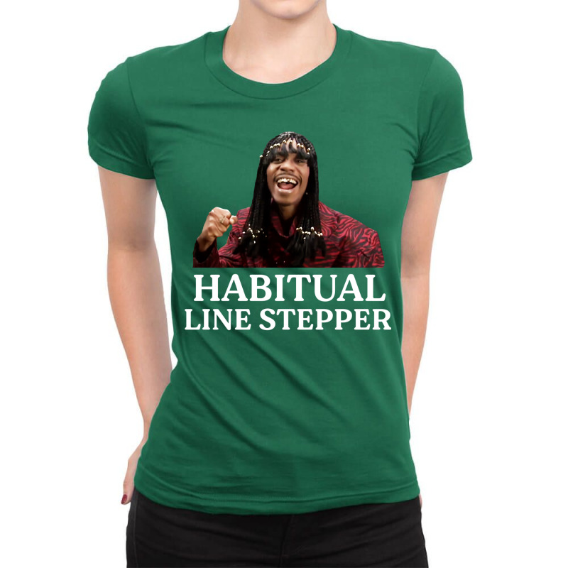 Habitual Line Stepper Ladies Fitted T-Shirt by otelemittror | Artistshot