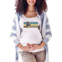 Georgia Guidestones   Depopulation Written In Ston Maternity Scoop Neck T-shirt | Artistshot