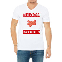 Bacon Is The Duct Tape Of The Kitchen Funny Bbq De V-neck Tee | Artistshot