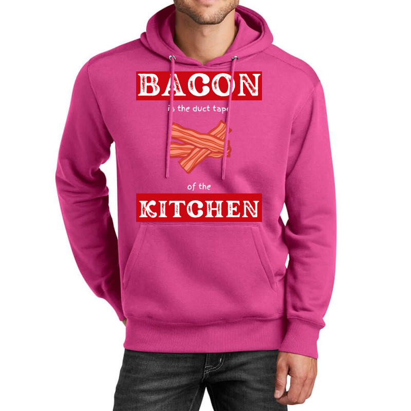 Bacon Is The Duct Tape Of The Kitchen Funny Bbq De Unisex Hoodie by strosesimonsf | Artistshot