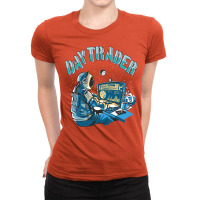 Day Trader Astronaut In Space Girl Ladies Fitted T-shirt | Artistshot