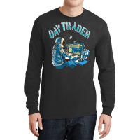 Day Trader Astronaut In Space Girl Long Sleeve Shirts | Artistshot