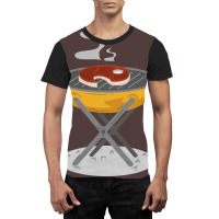 Barbecue Bbq Barbeque Grill Meat Girl Red Graphic T-shirt | Artistshot