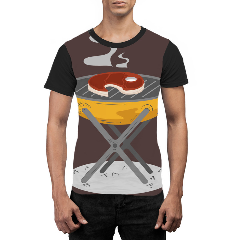 Barbecue Bbq Barbeque Grill Meat Girl Red Graphic T-shirt by strosesimonsf | Artistshot