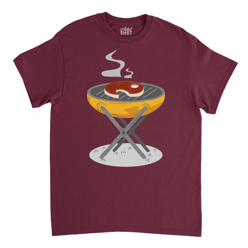 Barbecue Bbq Barbeque Grill Meat Girl Red Classic T-shirt by strosesimonsf | Artistshot