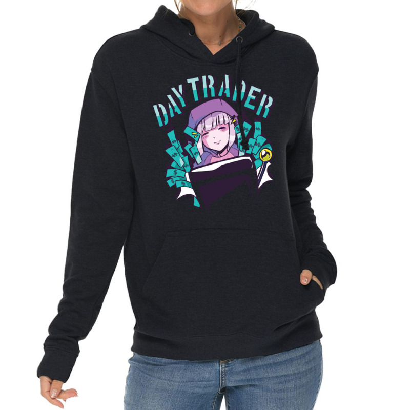 Day Trader Girl Tumblr Lightweight Hoodie by elcepobatship | Artistshot