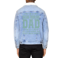 Baton Twirling Dadbirthday Gift Fathers Day Presen Unisex Sherpa-lined Denim Jacket | Artistshot