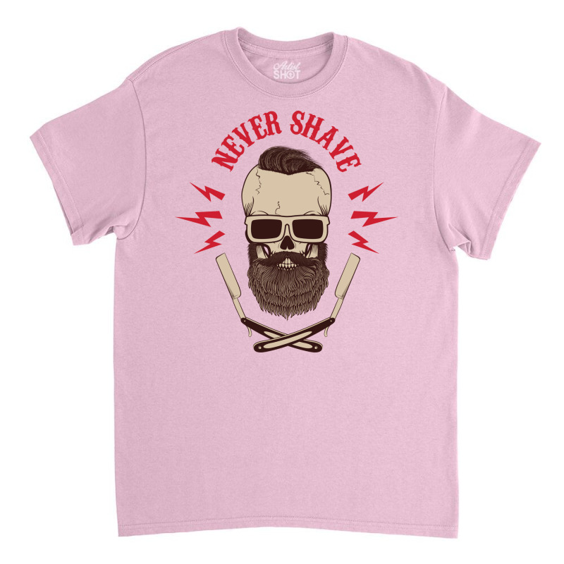 Never Shave Skull With Beard And Two Shaving Blade Classic T-shirt | Artistshot