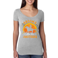 Brooms Are For Amateurs Witch Horse Halloween Girl Women's Triblend Scoop T-shirt | Artistshot