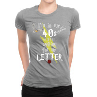 In My 40s Waiting For Magic   White Text 21 Ladies Fitted T-shirt | Artistshot