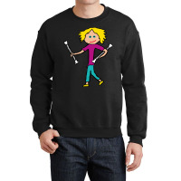 Baton Twirling Love Crewneck Sweatshirt | Artistshot