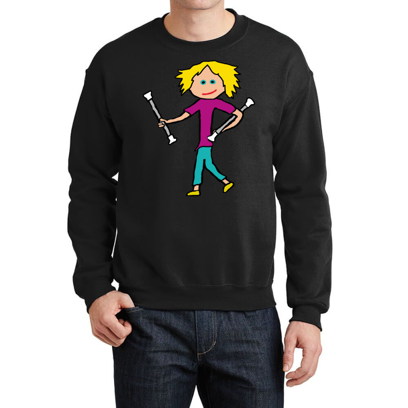 Baton Twirling Love Crewneck Sweatshirt by strosesimonsf | Artistshot