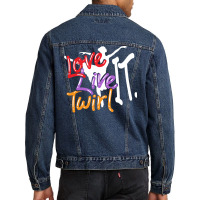 Baton Twirling Love Live Twirl It Men Denim Jacket | Artistshot