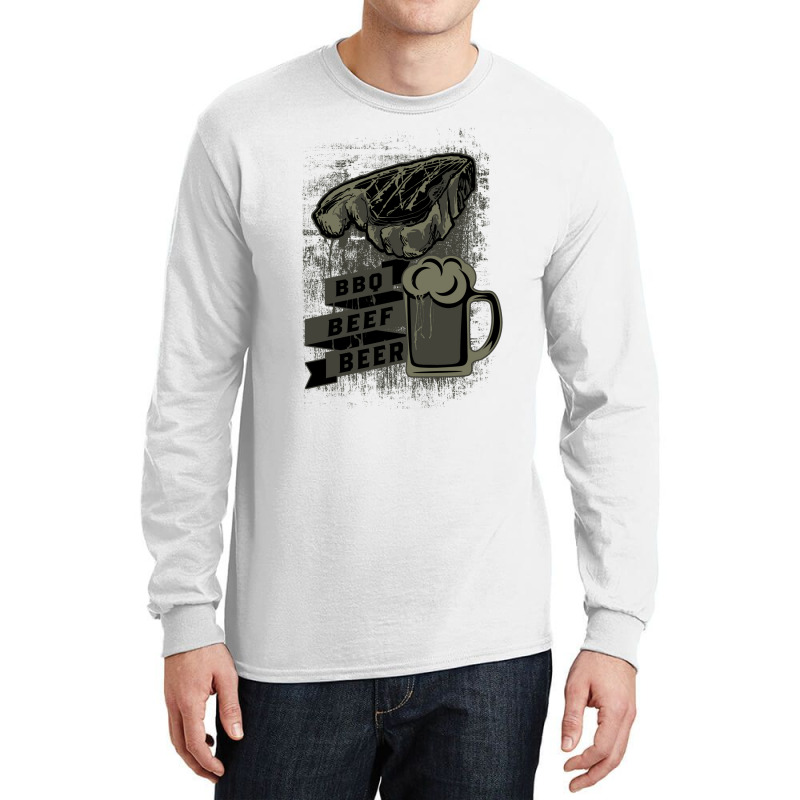 Bbq Beef Beer Nostalgia Long Sleeve Shirts by strosesimonsf | Artistshot