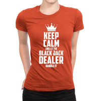 Croupier Casino Black Jack Dealer Banker Love Ladies Fitted T-shirt | Artistshot