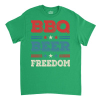 Bbq Beer Freedom Texas Bbq Design For Him Funny Classic T-shirt | Artistshot