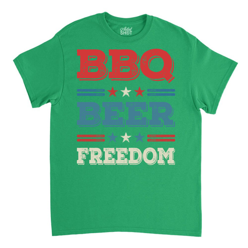 Bbq Beer Freedom Texas Bbq Design For Him Funny Classic T-shirt by strosesimonsf | Artistshot