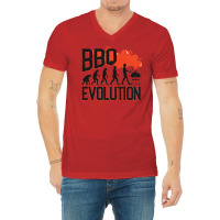 Bbq Evolution Grill Barbecue Kochen Mann Vater Boy V-neck Tee | Artistshot