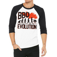 Bbq Evolution Grill Barbecue Kochen Mann Vater Boy 3/4 Sleeve Shirt | Artistshot