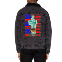 Bbq Beer Freedom Liberty Trending Unisex Sherpa-lined Denim Jacket | Artistshot