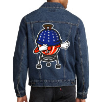 Dabbing Usa Bbq Grill Tumblr Men Denim Jacket | Artistshot