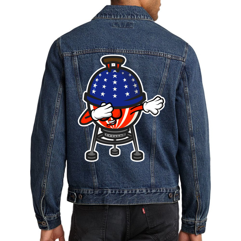 Dabbing Usa Bbq Grill Tumblr Men Denim Jacket by strosesimonsf | Artistshot