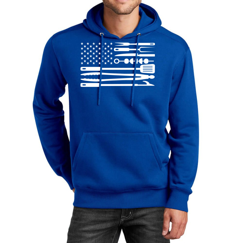 Bbq Flag Aesthetic Unisex Hoodie by strosesimonsf | Artistshot