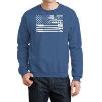 Bbq Flag Aesthetic Crewneck Sweatshirt | Artistshot